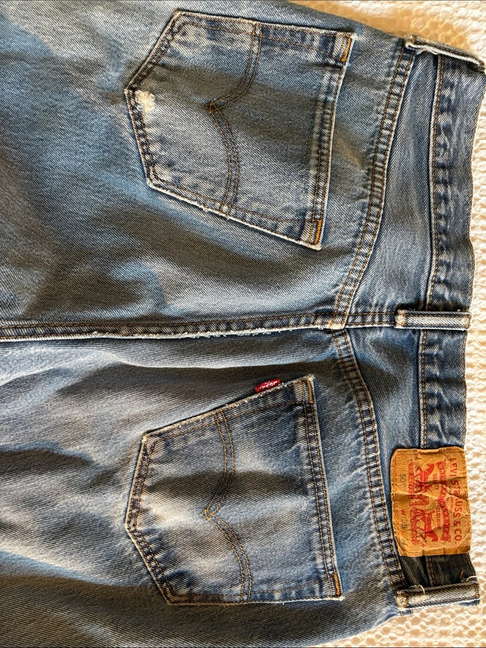 Vintage Levi’s Distressed Light Blue Jeans